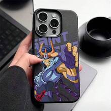Funda de Premium Classic Anime Character Ikki para 17 16 15 14 Plus 13 12 11 Pro X XR XS, compatible, de cuero sintético suave, 17 17 - Negro - Ver 2