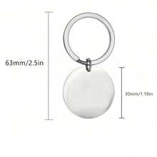 1pc Father's Day Gift Keychain, Blessing Gift For Father, Spanish - Silver - View 2