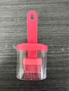 1pc Plastic Oil Brush With Built-In Oil Reservoir - Ergonomic Handle Design For Even Oiling, Easy To Use - Suitable For Kitchen, Grilling, Camping And Outdoor Cooking Scenarios. Fashionable Appearance, Semi-Transparent Structure Made Of High Refractive Index Polymer Material. - Multicolor - View 12