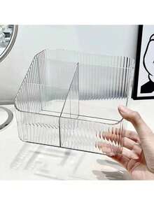 1pc Premium Transparent Cosmetic Storage Organizer Rack,Makeup Bag,Travel Essential - Clear - View 10