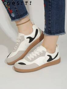 Women's New Lightweight Comfortable Casual Outdoor Skateboard Shoes - White - View 5