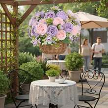2/4/8/12 Packs Peonies Artificial Flowers, Mixed Pink Artificial Peonies, Silk Peonies Flowers Fake Peonies Artificial Flowers Peonies Bouquet For Centerpiece Table Wedding Party Home Decor - 紫丁香色 - 查看 7