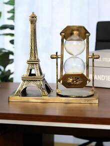 1pc Vintage Iron Tower Rotating , Eiffel Tower Shaped Timer, Kinetic Ball, Ferris Wheel Home Decor, Suitable For Housewarming, Living Room, Office, Desk, Romantic Anniversary Gift For Couples, Suitable For Relatives, Friends, Housewarming, Birthday, Thanksgiving, Valentine's Day ( Style Random) - Multicolor - View 13