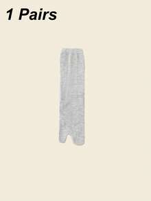 1/3 Pairs Men's Black & White Toe Socks | Minimalist Solid Color Business Socks, Unisex Two-Toe Socks For All Seasons