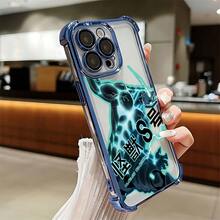 Manga Japonesa No.8 Funda de Teléfono Compatible con 17 16 15 14 13 12 11 Pro X XR XSMAX 8 Plus Cubierta Trasera Transparente Suave a Prueba de Golpes - Colores mixtos - Ver 8