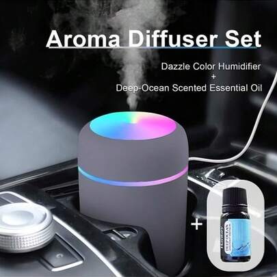 DOVVEE Mini Apple-Style Humidifier, Home Office Air Purifier, Essential Oil Diffuser Humidifier With LED Light