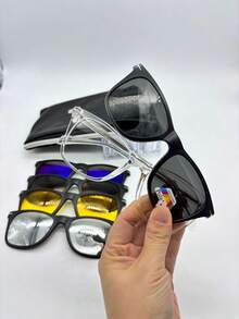 Men Eyewear Frames - 透明色 - 查看 5