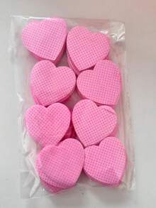 1000/200 Stück Nagelpflege-Tücher - Professionelle fusselfreie Nagellackentferner-Pads, UV-Gel-Reinigungstücher, unparfümierte Maniküre-Vorbereitung und Finish-Reinigungswerkzeug (Herzform) Nägel Nagelbedarf - Pink - Übersicht 6