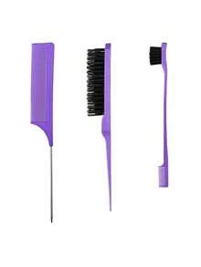 6-Piece Set/Hair Care Tool Set, Including Cartoon 3D Relief Sticker, Ultra-Fine Spray Continuous Spray Bottle (6.8 Ounces/200 Ml), Square Cartoon Bubble Ball Comb, And Edge Brush Brush. - Multicolor - View 14