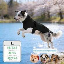 BJAYPET 带帽保暖内衬宠物卫衣，加厚保暖狗狗衣服，纯色，适合小型/中型/大型犬（四脚衣服请参考背长） - 彩色 - 查看 17