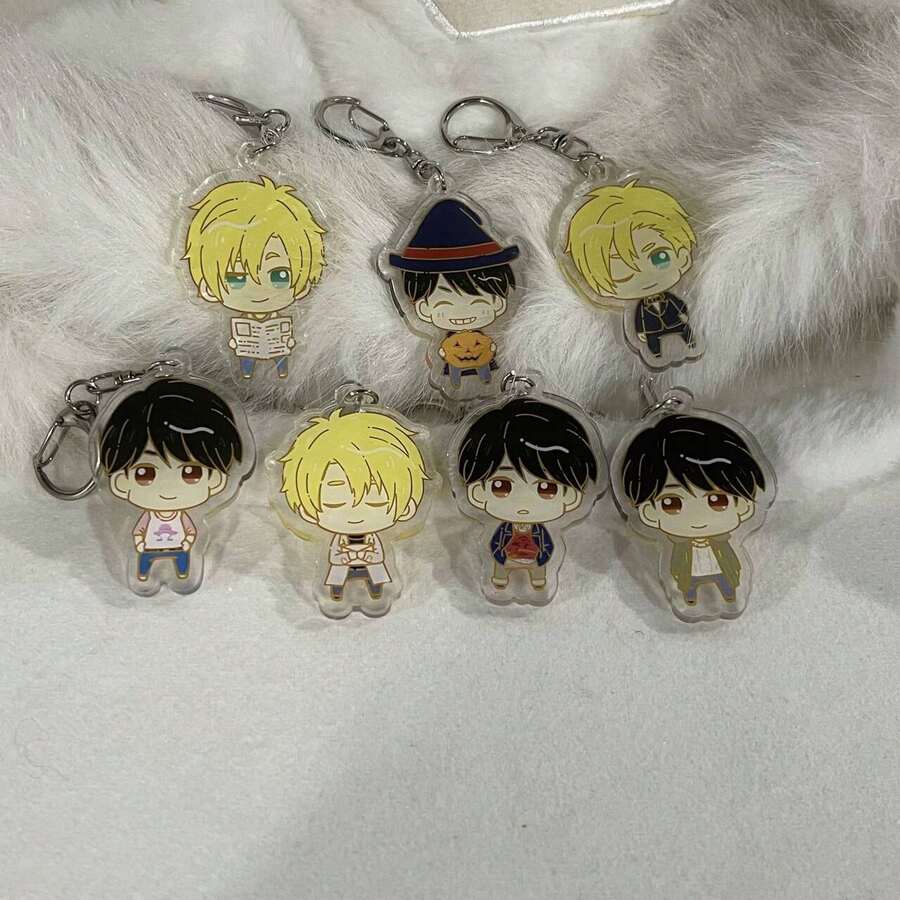Móc khóa hình cá chuối (Banana Fish) bằng acrylic, 1 chiếc, 6cm, thích hợp cho chìa khóa xe, túi xách, ba lô. Món quà hoàn hảo cho người hâm mộ - Sản phẩm có lớp màng bảo vệ ở cả mặt trước và mặt sau. Quà tặng thích hợp cho mẹ, cha, lễ tốt nghiệp và giáo viên.