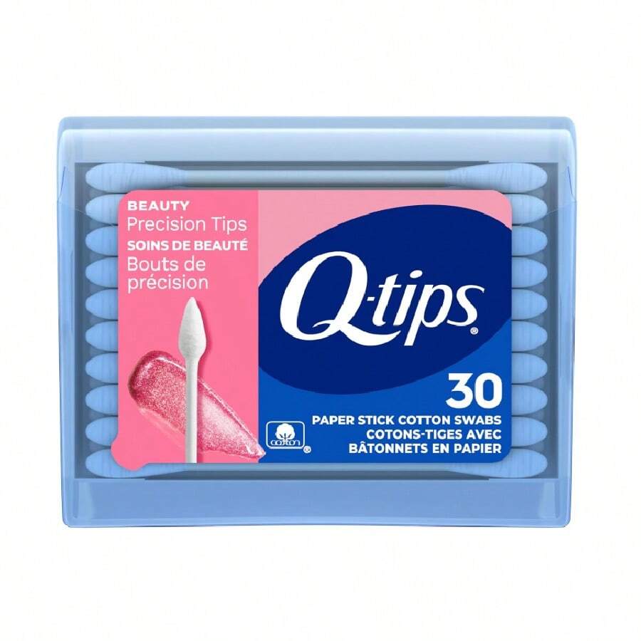 Cotton Swabs, Precision Tips, Travel Size Toiletries For Beauty And Home, 100% Cotton, 30 Count ​ ​ - 1 - 查看 1