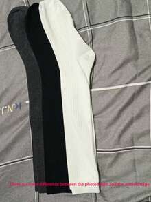 1/2/3 Pairs Women Over-The-Knee Socks, Sweet & Spicy Thigh High Socks - Beige - View 11