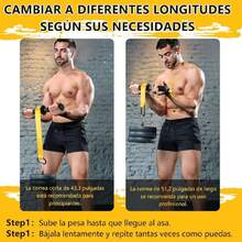 Antebrazo Ejercitador-Fortalecedor de Antebrazo y Rodillo de Muñeca con Cincha de Nylon y Mecanismo de Bloqueo Rápido para Fuerza de Agarre Musculación Rehabilitación,36984663 - Multicolor - Ver 5