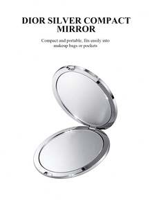 Christian Dior 银色折叠式化妆镜，便携式化妆镜，圣诞礼物，生日礼物 - 銀色 - 查看 2