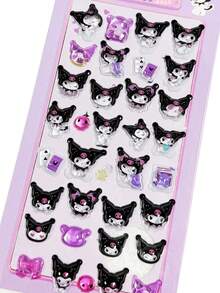 Cartoon Kawaii Melody Anime Stickers, Cute 3D DIY Handmade Phone Decoration, Kids Arts And Crafts Stickers Decals, Random Color Style