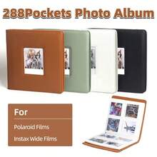 Photo Album 288 Pockets - Holds I-Type 600 SX70 & Fujifilm Wide Photos (Up To 9x11cm) - PU Leather Cover - Multicolor - View 1