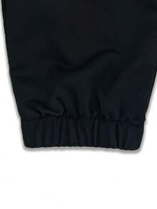 女士印花口袋慢跑裤 - 柔软舒适的运动休闲裤，适合户外跑步、瑜伽和旅行 - 黑色 - 查看 5