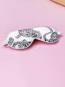 1个柔软亲肤的数码印花动物图案睡眠眼罩，采用聚酯纤维材质，适合女性睡眠时佩戴 - 彩色 - 查看 6
