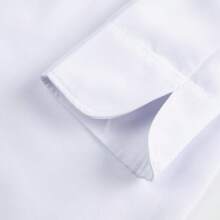Men's White Chef Jacket, Non-Pilling, Non-Shrinking, Easy Care, Professional Catering Uniform Top