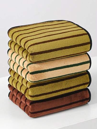 1 Piece Of Large Bath Towel, Ultra-Fine Fiber Towel, Face Towel, Hand Towel, Beach Towel, Soft And Absorbent, Thick And Non Shedding Towel, 70 * 140cm Or Small Towel, 35 * 75cm, Available In Various Colors For Household Bathroom And Daily Necessities - Essential Household Items Suitable For Bathroom, Swimming, Fitness, Yoga, Summer Travel, Vacation, Bathroom Decoration.