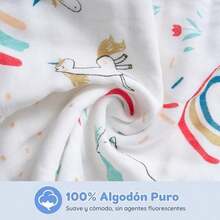 12Pcs Paños de Muselina para Bebé,Trapitos para Bebé de 100% Algodón de 6 Capas, Toallitas para Bebé de Tela en 25*25cm (8 Pcs)+ 25*50cm (4 Pcs), Suave Y Absorbente, para Piel Sensible, Recién Nacidos - / - Ver 6