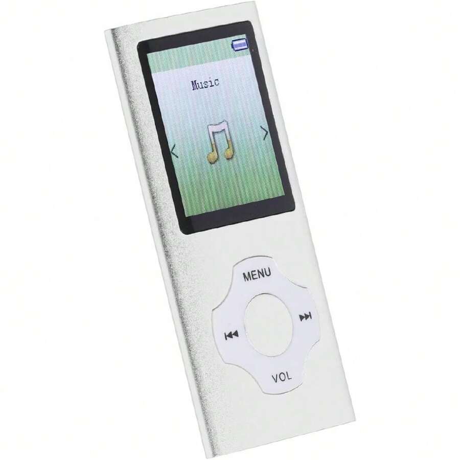 Reproductor MP3 con Bluetooth 5.0, Reproductor MP3 MP4 de Música Digital Portátil Altavoz Incorporado, Pantalla de 1,8 Pulgadas, Grabadora de Voz, Admite Ampliado hasta 128 GB,36980828 - Plateado - Ver 1