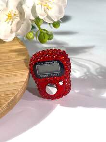 手指佩戴式水钻数字计数器，方便的钻孔设计手压计数器，适用于编织、祈祷（Tasbih）、锻炼、游戏计数和其他计数目的 - 彩色 - 查看 7