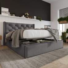 Bed Frames - Grey - View 1