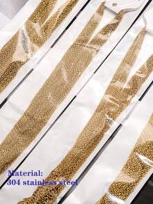 10 Pcs/Lot 304 Stainless Steel 2mm/1.5mm Wide Link Chain Stainless Steel Chain Necklace Ladies/Men Pendant DIY Jewelry Accessories Necklace - 10pcs - View 1