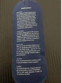 1pc Insulin Ice Pack, Insulin Cooling Bag, Dedicated Small Ice Pack, Reusable Cooling Ice Bag, Gel Ice Pack, Suitable For Diabetes Insulin Cooling And Insulation Bag, Portable Insulin Ice Bag, Applicable For Outdoor Camping And Travel, Fitness Training, Used For Diabetes Insulin Cooling And Insulation Bag, Can Be Used For Cold Compress