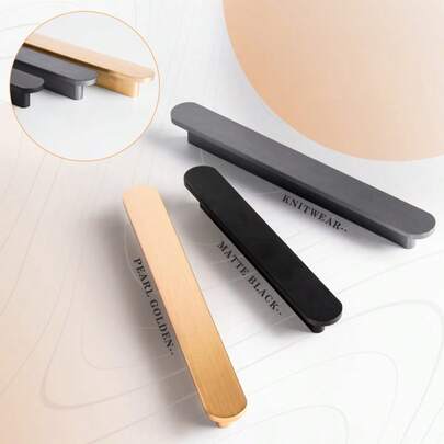 Solid Zinc Alloy One-Piece Round Head Cabinet Door Pull Handle, Modern Minimalist Design, Hardware Accessories For Wardrobe, Cupboard