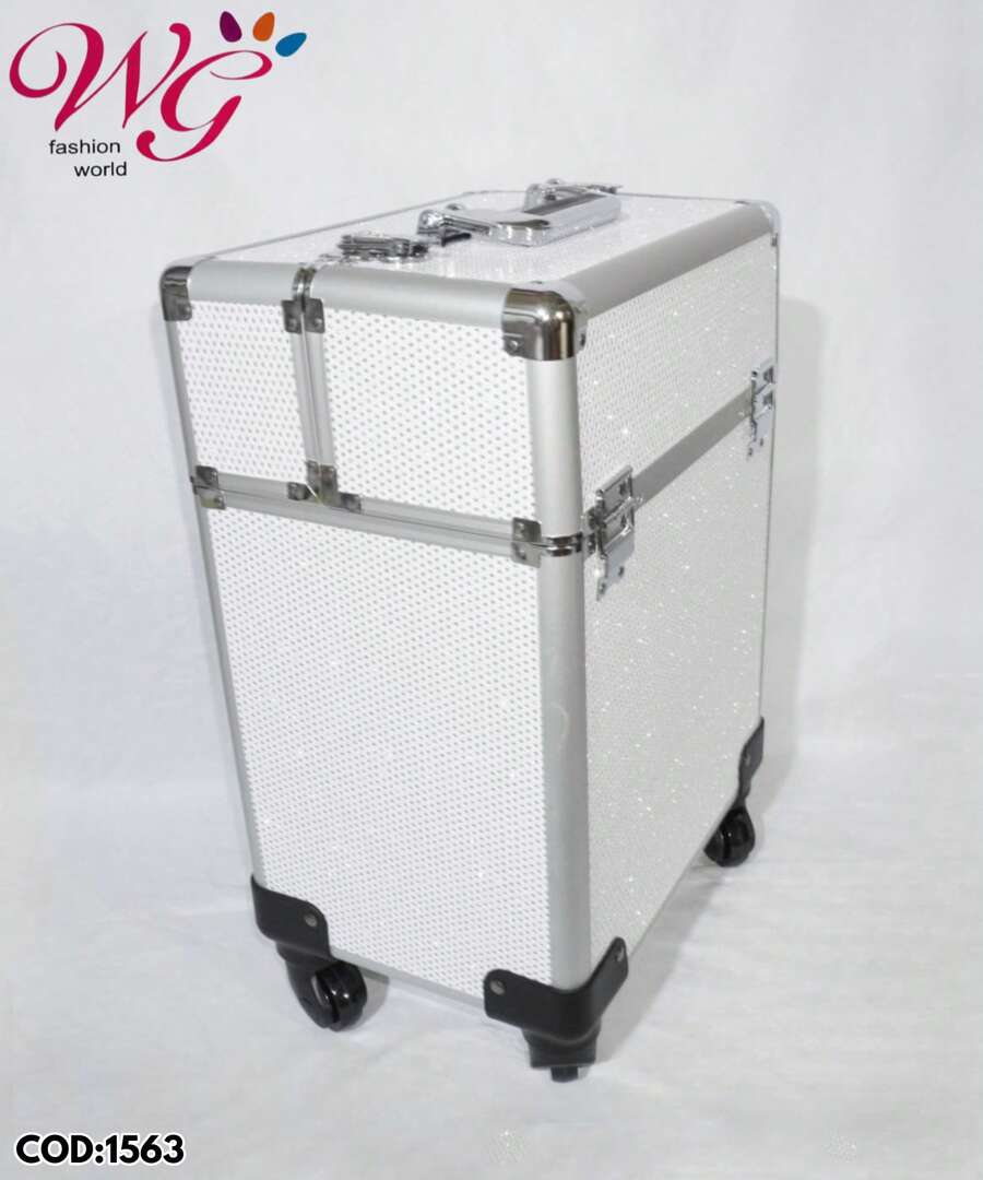 MALETIN CHICO CON RUEDAS - Blanco - Ver 1