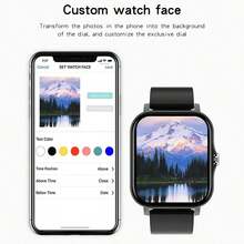 1 件女士硅胶表带智能手表，配备 1.83 英寸高清显示屏、通话和消息功能、兼容 IOS 和 Android，适合日常使用