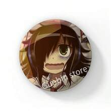 58mm 新款趣味动漫《丧女》黑木智子后室徽章胸针，动漫抱枕胸针，包包配饰装饰，朋友礼物，圣诞风格 - 58 mm - 查看 29