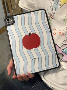 1个防震条纹苹果图案iPad保护套，黑色边框 - 平板电脑保护套，适用于iPad Mini、iPad 7/8/9/10/11、iPad Air 2024/2025、iPad Pro（不含iPad） - 彩色 - 查看 10