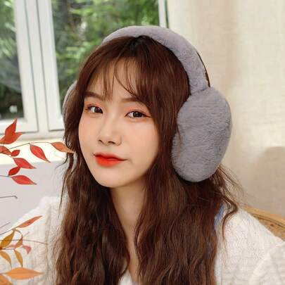 2/1 คู่ ที่ปิดหูกันหนาวสีพื้น ยูนิเซกส์ - ที่ปิดหูกันหนาวกำมะหยี่นุ่ม, ที่ปิดหูกันหนาวสีขาวหิมะสำหรับผู้หญิง, ที่ปิดหูกันหนาวพับได้, ที่ปิดหูกันหนาวน่ารักสำหรับผู้หญิง, แถบคาดศีรษะปรับได้, ซับในกันความร้อน, ป้องกันความเย็นสบาย, เหมาะสำหรับกิจกรรมกลางแจ้งในฤดูหนาว, งานปาร์ตี้, การถ่ายภาพ, เครื่องประดับฤดูใบไม้ร่วง/ฤดูหนาว