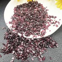 100g, Natural Small Particle Garnet Crystal Crushed Stone, Suitable For Home Decoration, Fish Tanks And Aquarium Rocks, Fountains, Office Decoration, Vase Filling And Plant Laying, Collection, Gift Giving, Etc - Burgundy - View 5