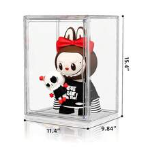 Clear Acrylic Display Case, Super Large Stackable Storage Bins Magnetic Attraction Lids, Acrylic Box For Collectibles, Figures, Cosmetic, Purse, Handbag, Wallet, 1 Pack,11.4x9.84x15.4 Inch,1Pack,XXX-Largess-Clear - 超大號-透明 - 查看 3