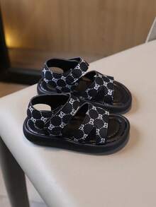 Children's Flat Sandals / Children's Fashion Lightweight Soft Comfortable Open-Toe Flat Sandals - Black - View 6