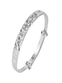 ZHAOTANGHESILVERJEWELTY سوار قديم مصنوع يدويًا مطلي بالذهب عيار 24 قيراط بنمط سماء مرصعة بالنجوم، تصميم دفع وسحب دائري، مناسب للارتداء اليومي للنساء والهدايا، اكسسوارات الحفلات، بدون علبة هدايا - متعدد الألوان - مشاهدة 4