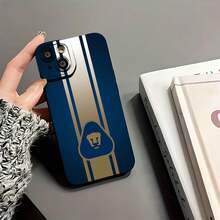 Funda para teléfono con diseño elegante y emblema de león, compatible con teléfonos ,  17,  16 Pro Max,  15 Pro Max,  13 y  12. Fabricada en TPU, ofrece protección contra golpes y caídas. Ideal para amantes de la moda, como regalo para seres queridos, en cumpleaños y ocasiones especiales. - Negro - Ver 6