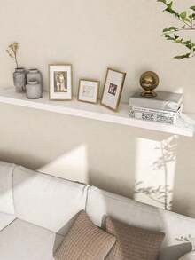 1 chiếc kệ treo tường phong cách Bohemian, kệ trang trí treo tường một tầng sáng tạo, kệ gỗ treo tường tối giản hiện đại, trang trí nhà cửa, trang trí tường, dễ lắp đặt, phù hợp cho phòng khách, phòng ngủ, ký túc xá, phòng tắm và nhiều nơi khác. - trắng - Xem 3