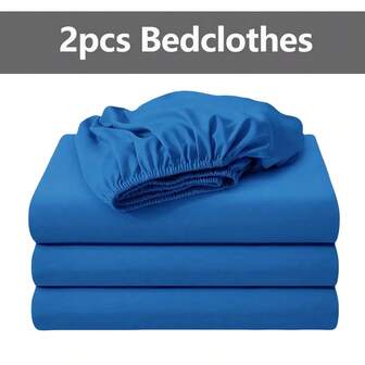 两件套纯色磨毛床笠，柔软透气，适用于卧室、客房，可机洗，经久耐用，抗皱，深口袋设计，适合所有尺寸的床垫（单人/双人/大号/特大号），11种优雅颜色可选，易于清洁，是家庭和酒店的理想之选，也是一份绝佳的圣诞礼物。