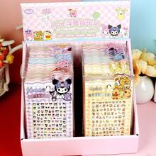 1 Set/1 Sheet Nail Stickers Cartoon Japanese Anime Cartoon Character Relief Nail Stickers Waterproof Nail Stickers, Cute And Beautiful, A Gift For Friends, Creating A Sense Of Surprise, Good-Looking And Affordable, New Year's Gift, Valentine's Day Gift, Easter Gift(Stochastic Style) - Multicolor - View 4