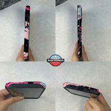 Arte temático de anime diseñado para modelos de  16, 15, 14, 13, 12 y 11 Pro Max Plus.Esta funda 2 en 1 para teléfono móvil cuenta con una carcasa interna protectora y un soporte de anillo, ofreciendo protección para la lente y resistencia a los golpes.Es un gran regalo tanto para hombres como para mujeres durante el Año Nuevo y Navidad. - Blanco - Ver 8