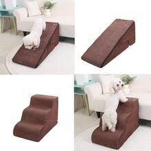 1pc 3-Tier Pet Climbing Ladder, Includes Sofa Step, Bedside Step, Cat Climbing Ladder, Dog Climbing Ladder, Foldable Anti-Slip, Serves Training And Play, Detachable Steps For Easy Cleaning - Multicolor - View 11