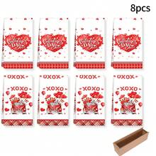 2/4 Pcs Valentine's Day Themed Printed Dish Towels, Ideal For Valentine's Day Gifts, Decorations, Super Absorbent Microfiber Modern Towels For Cooking, Baking, Washing Dishes, Cleaning, Hand Towels, Tea Towels, Soft And Highly Absorbent, Kitchen Decor, Gifts For Neighbors, Moms, Birthdays, Housewarming For Friends, Kitchen Essentials, Daily Necessities - Multicolor - View 12