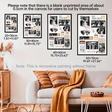1pc Personalized Valentine's Day Customized Poster, Home Decor, Valentine's Gift, Photo Customization, Customizable Items, Room Decoration, Frame Optional - Multicolor - View 5
