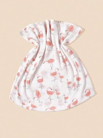 1pc Newborn Swaddle Blanket, Soft Absorbent Baby Wrap, Spring/Summer Baby Gift, Infant Stroller Windshield Blanket